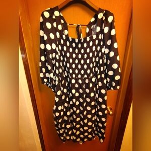 Ava & Viv Polka Dot Dress Womens Plus Size 4x